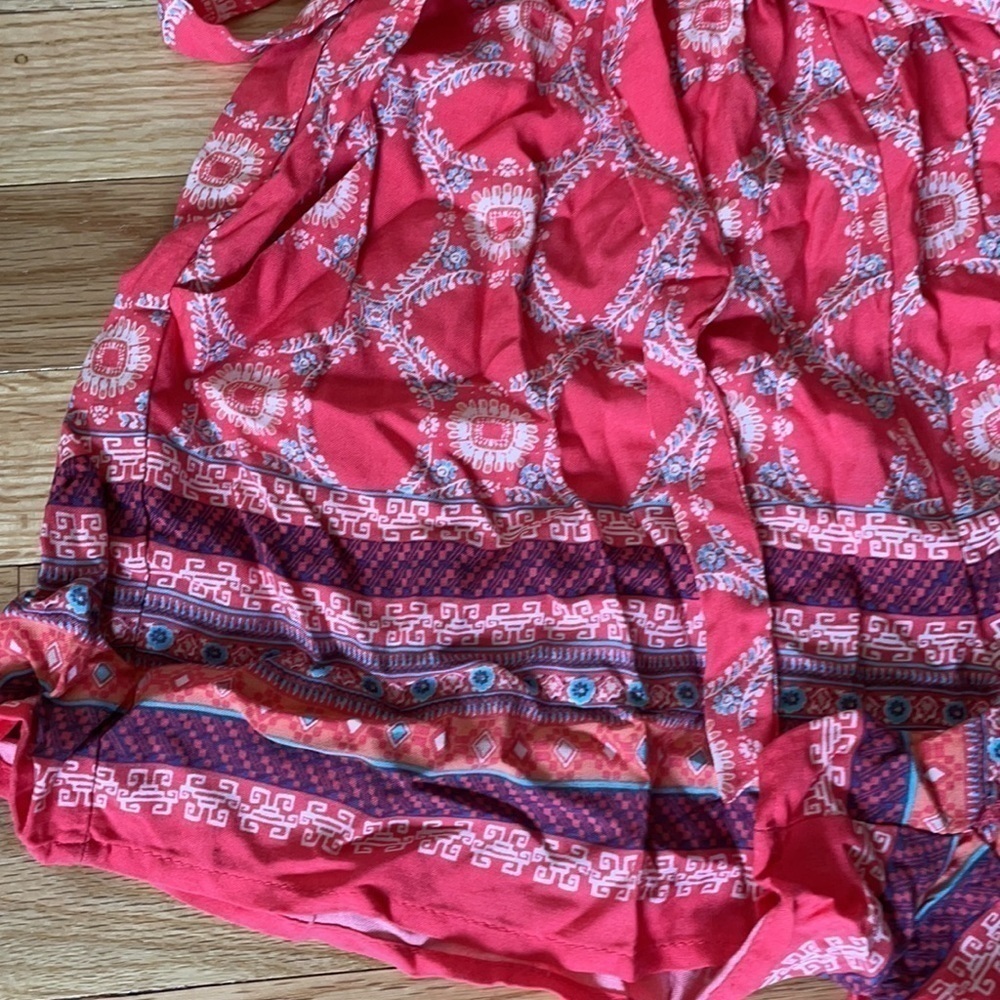 Pink Patterned Romper - Picture 2 of 5